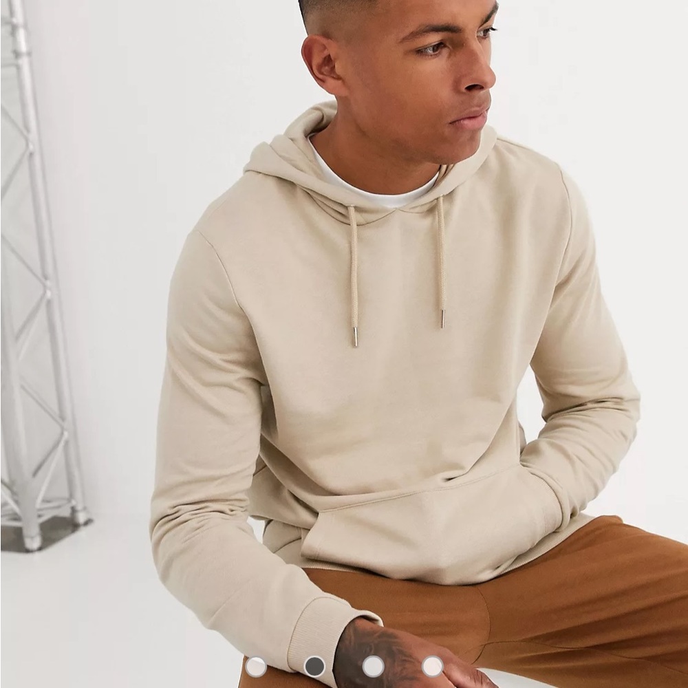 Asos Design Organic Drawstring Pullover Hoodie In… - image 2